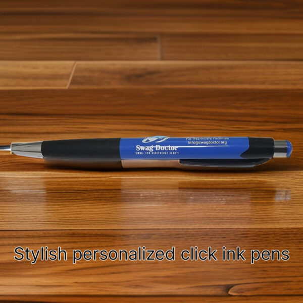 Stylish personalized click ink pens (Personalized to your facility)