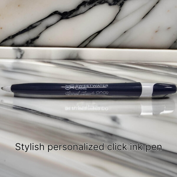 Stylish personalized click ink pens (Personalized to your facility) - Image 3